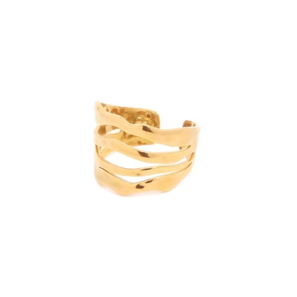 Waterproof, Sweatproof & Tarnish-free 18k gold plated women ring