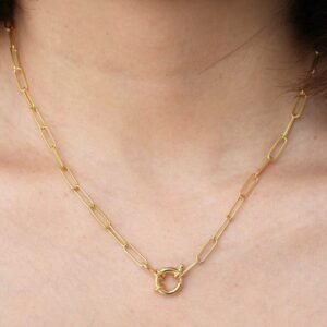Waterproof, Sweatproof & Tarnish-free 18k gold plated women necklace
