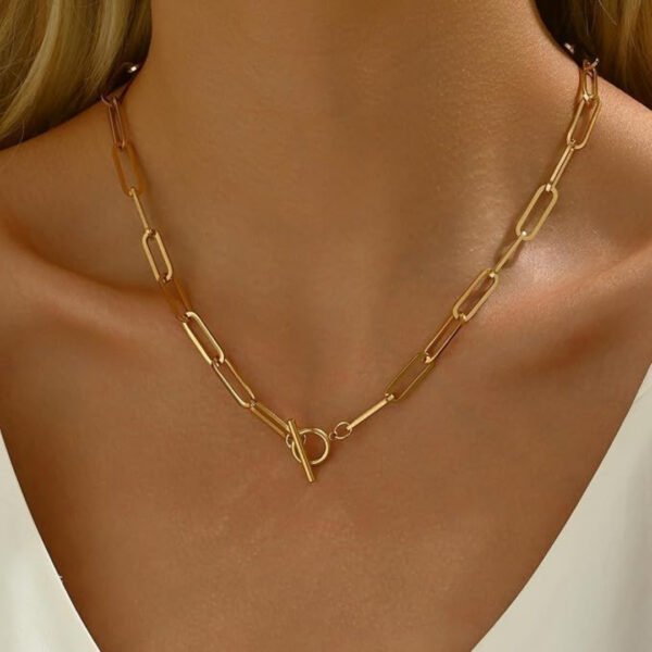 Waterproof, Sweatproof & Tarnish-free 18k gold plated women necklace