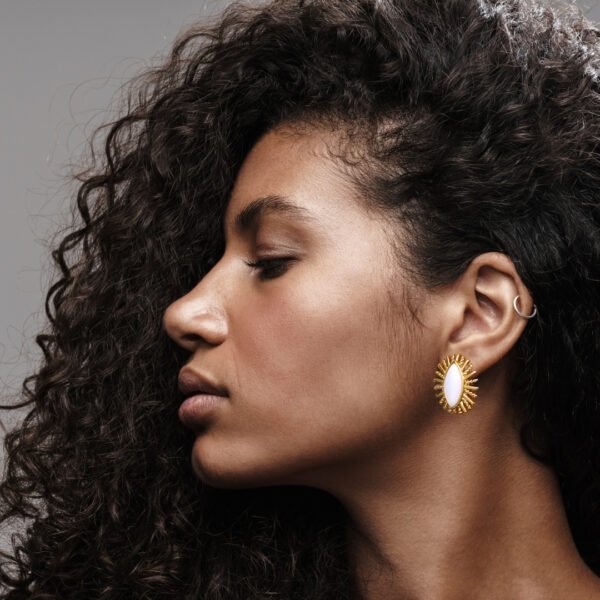 Waterproof, Sweatproof & Tarnish-free 18k gold plated women earring