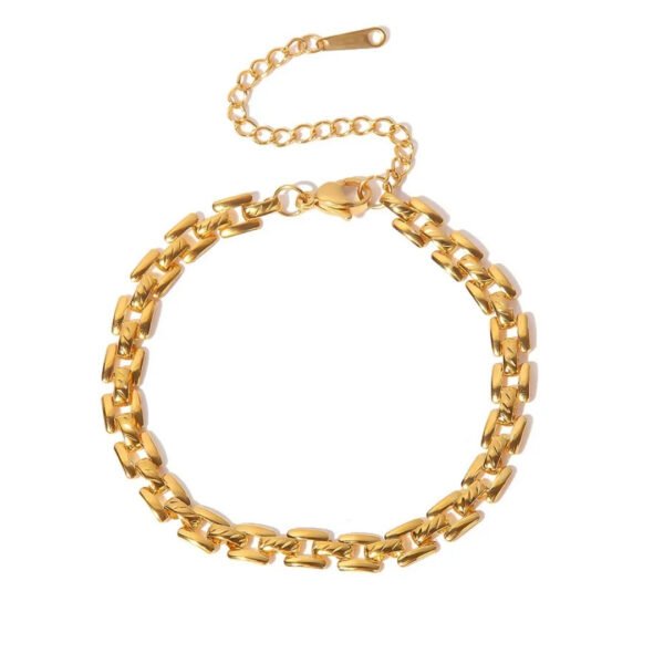 Waterproof, Sweatproof & Tarnish-free 18k gold plated women bracelet