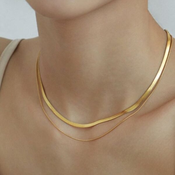 Waterproof, Sweatproof & Tarnish-free 18k gold plated women necklace