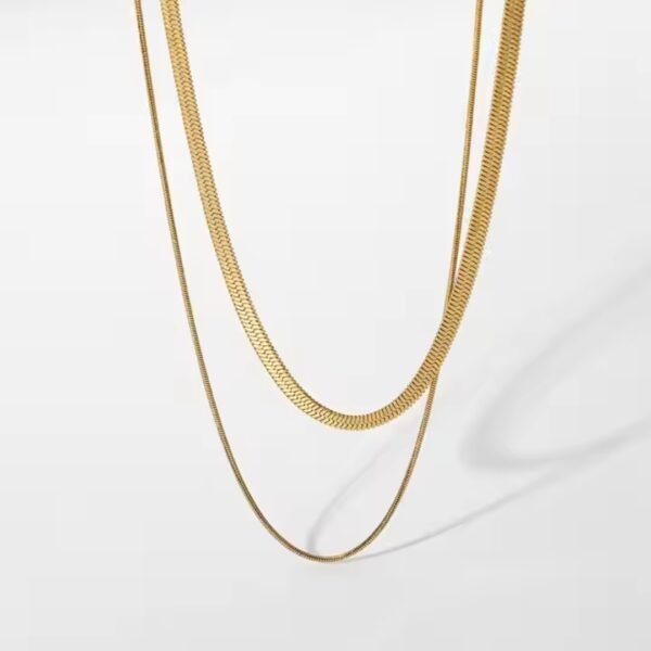Waterproof, Sweatproof & Tarnish-free 18k gold plated women necklace