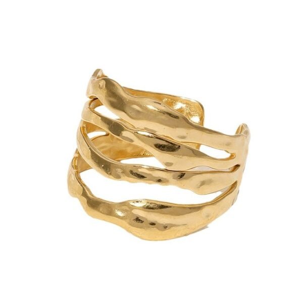 Waterproof, Sweatproof & Tarnish-free 18k gold plated women ring