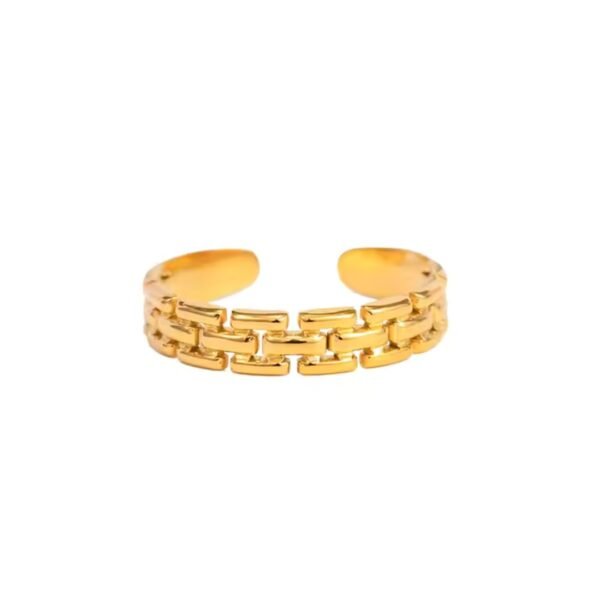 Waterproof, Sweatproof & Tarnish-free 18k gold plated women ring