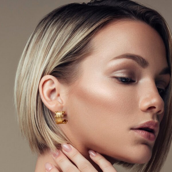 Waterproof, Sweatproof & Tarnish-free 18k gold plated women earring