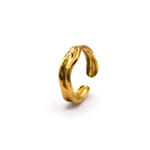Waterproof, Sweatproof & Tarnish-free 18k gold plated women ring
